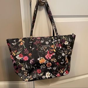 Kenneth Cole Reaction Black Floral Tote Bag
